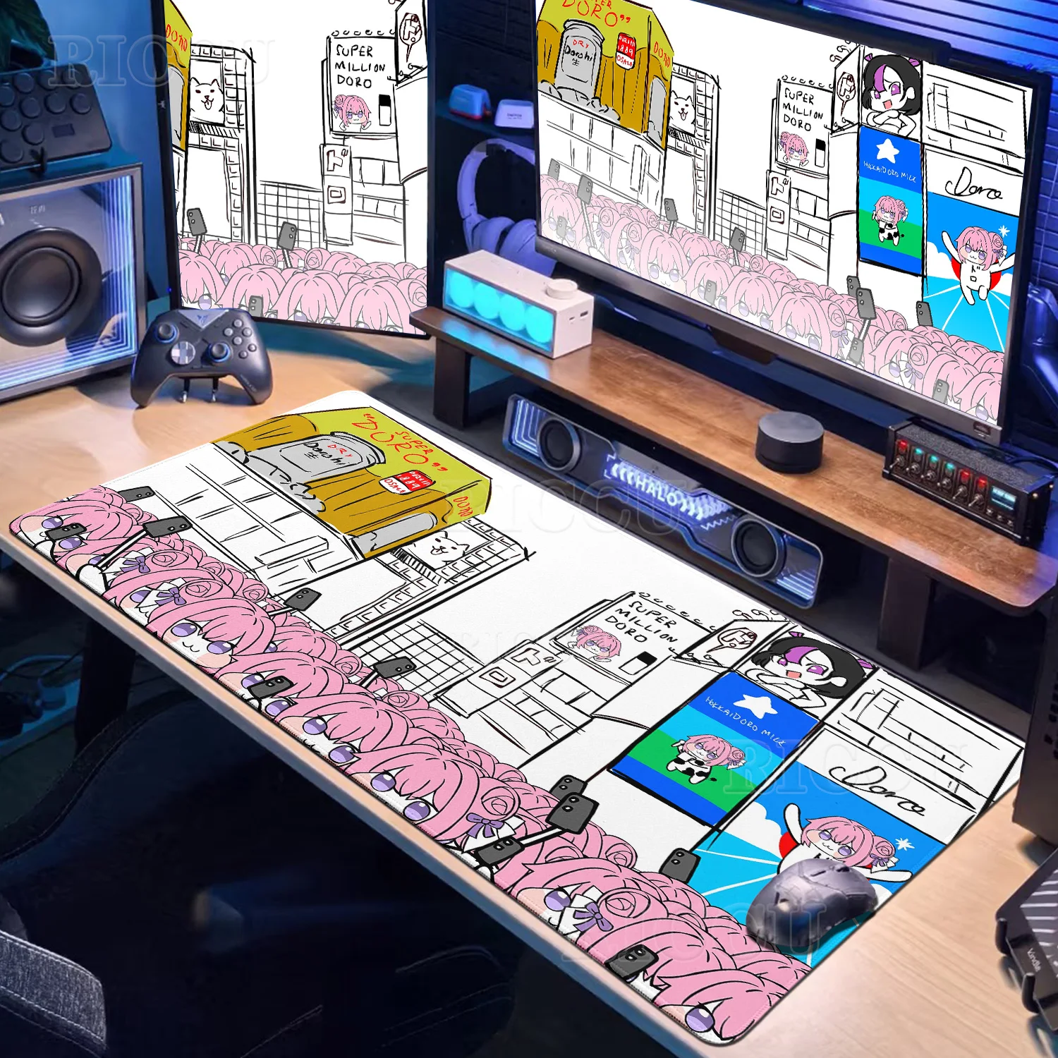 

XXL Kawaii Goddess of Victory NIKKE Dorothy Mouse Pad Pink Doro Tabletop Pc Gamer Non-slip Cute Gaming Keyboard Home Accessories