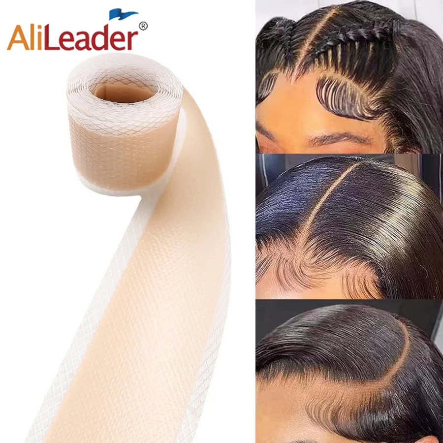 50/100/150Cm Ultra-Thin Silicone Lace Tape Non-Slip Adhesive Tape Wig Knots Healer For Lace Wig Grids And Knots Eraser Concealer