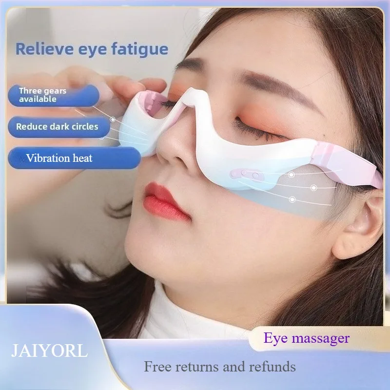 

JAIYORL Eye Massager With Heat And Vibration Rechargeable Relieve Dry Eyes Soothe Eye Fatigue Improve Circulation Brighten Eyes