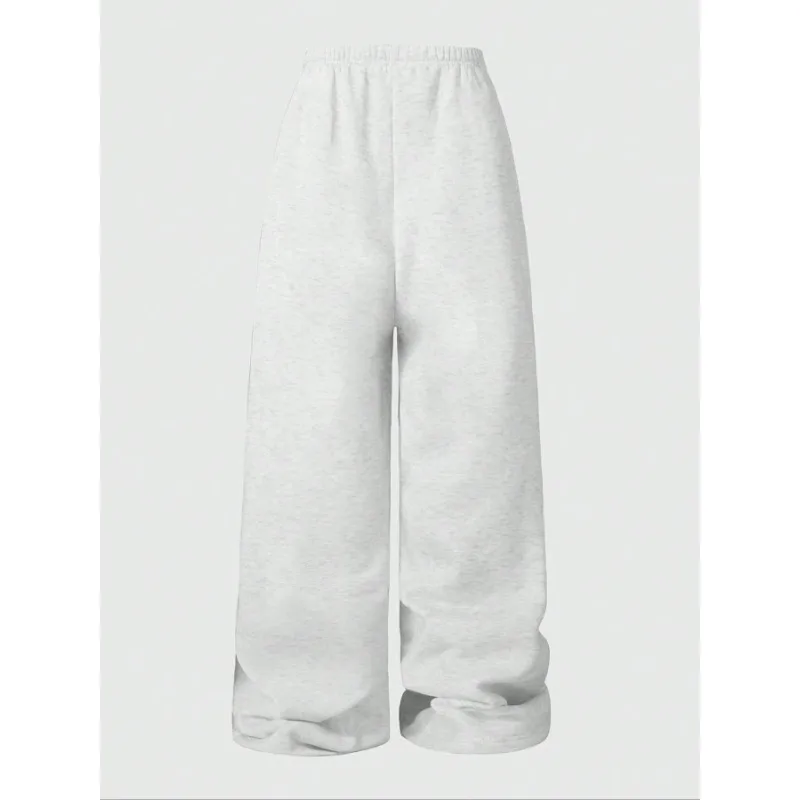 Plus Größe 1XL-5XL Damen Sportliche Hose mit weitem Bein Damen Sommer Dünne Hohe Taille Gerade Lose Schmale Lässige Bequeme Hose