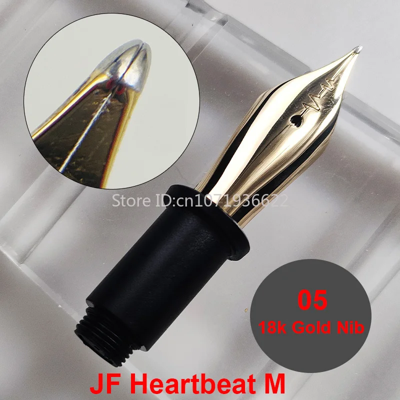WingSung Large N0.9 18K Gold Nib Standard Heartbeat JF F/M/B Nib Grip Section for WingSung 930 Fountain Pen Accessories Gift