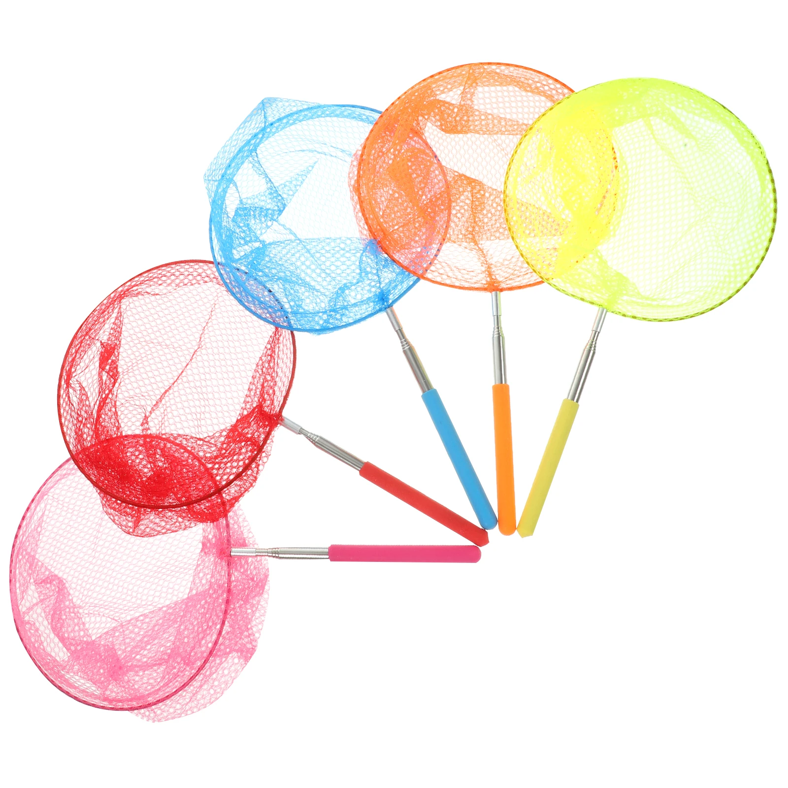 

5Pcs Stainless Steel Fishing Net Extendable Kids Outdoor Toys Insect Nets Telescopic Bugs Net Dragonfly Sports