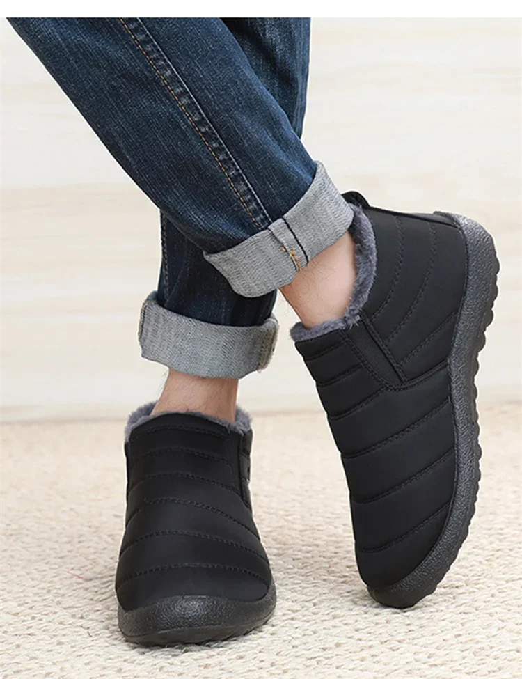 

Men's Winter Sneakers Platform Waterproof Ankle Work Boots Footwear Snow Men Boots Casual Shoes Man Outdoor