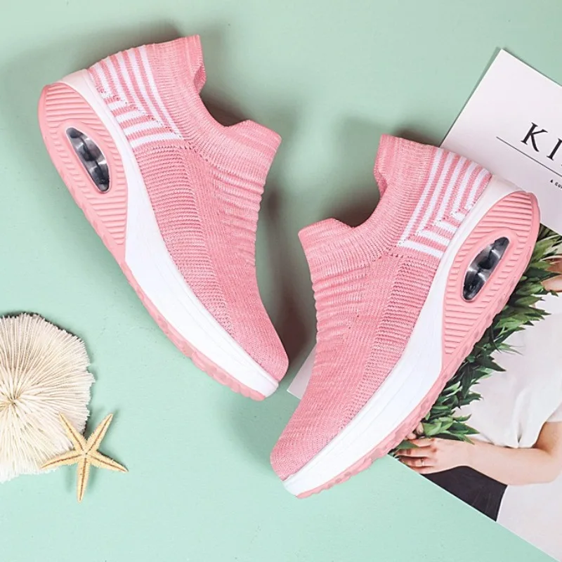 Woman Shoes Spring Mesh Breathable Fashion Women's Sports Shoes Platform Women's Sneakers Walking Loafers Zapatos De Mujer