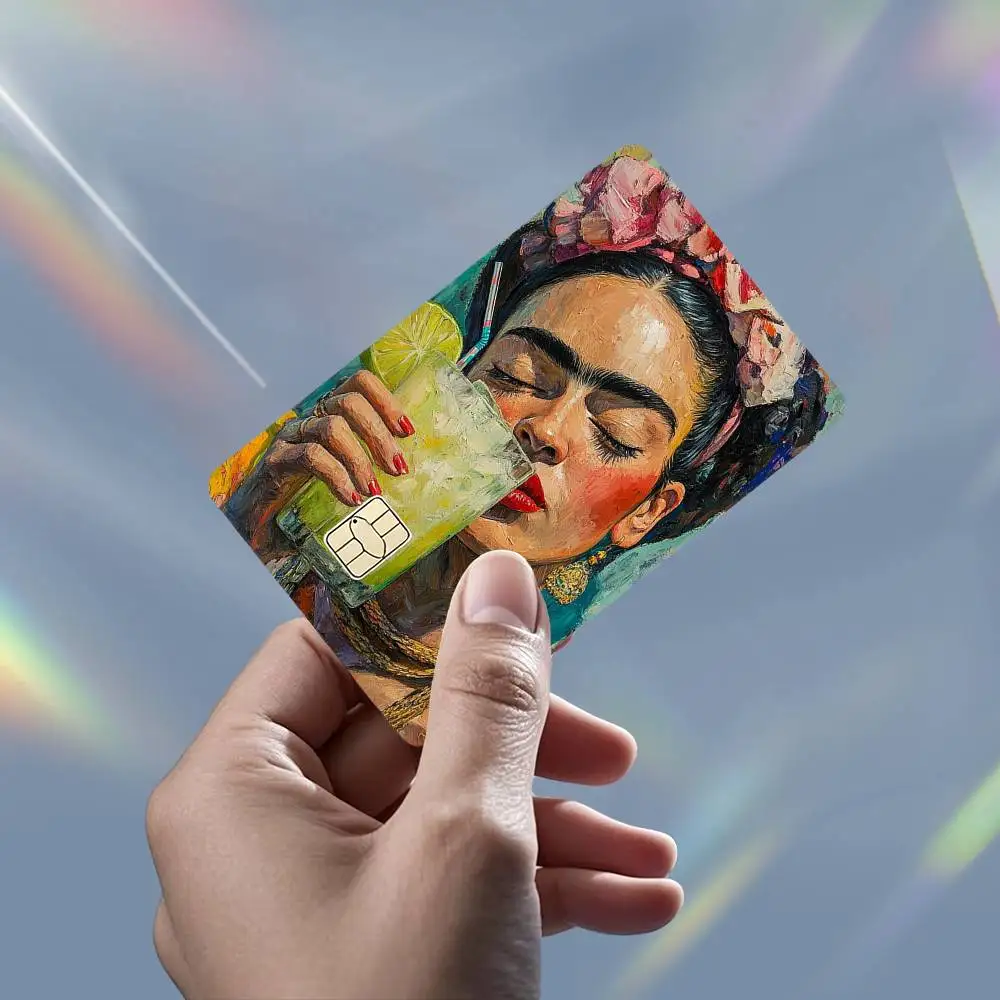 Art  F-Frida Kahlo HD Waterproof Card Skins Protective Stickers for Credit Bank Game Cards