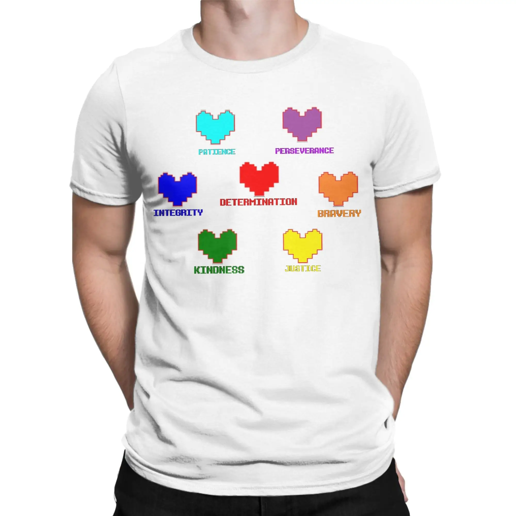 يتعهد الحب شعار تي شيرت للرجال 100% القطن تي شيرت تقليدي طاقم الرقبة تي شيرت ملابس قصيرة الأكمام المطبوعة