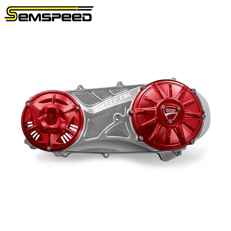 

SEMSPEED алюминиевая крышка коробки передач с ЧПУ для Honda ADV160 125 2022-2025 Vario/Click 2019-2025 PCX 125 160 2021-2025 аксессуары