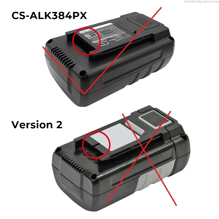 36.0V 3000mAh/5000mAh Lawn Mowers Battery 91132807 113124 113126 113280 B150 B200 for AL-KO 38.4LI,DC-3630LI,Comfort 38.4 Li