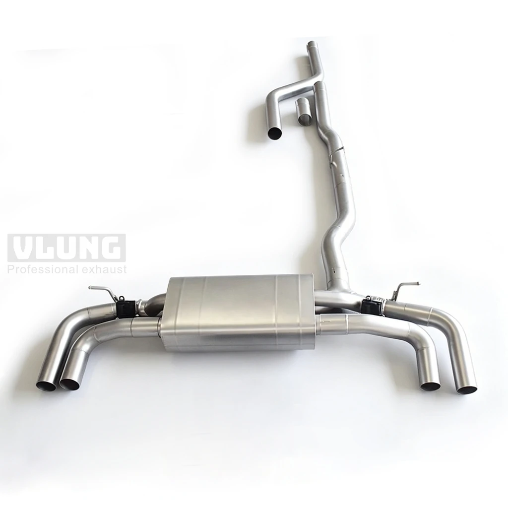 Válvula de escape para BMW 740I 3.0T B58 2016-2024 de acero inoxidable con válvula de escape, sistema de escape cat-back de alto rendimiento