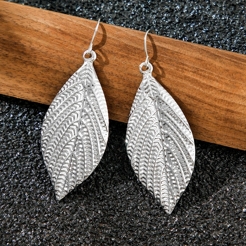 3 أزواج من الأقراط المتدلية على شكل أوراق بوهو للنساء، هندسية مريحة في الارتداء، مجوهرات إبداعية، هدايا العطلات