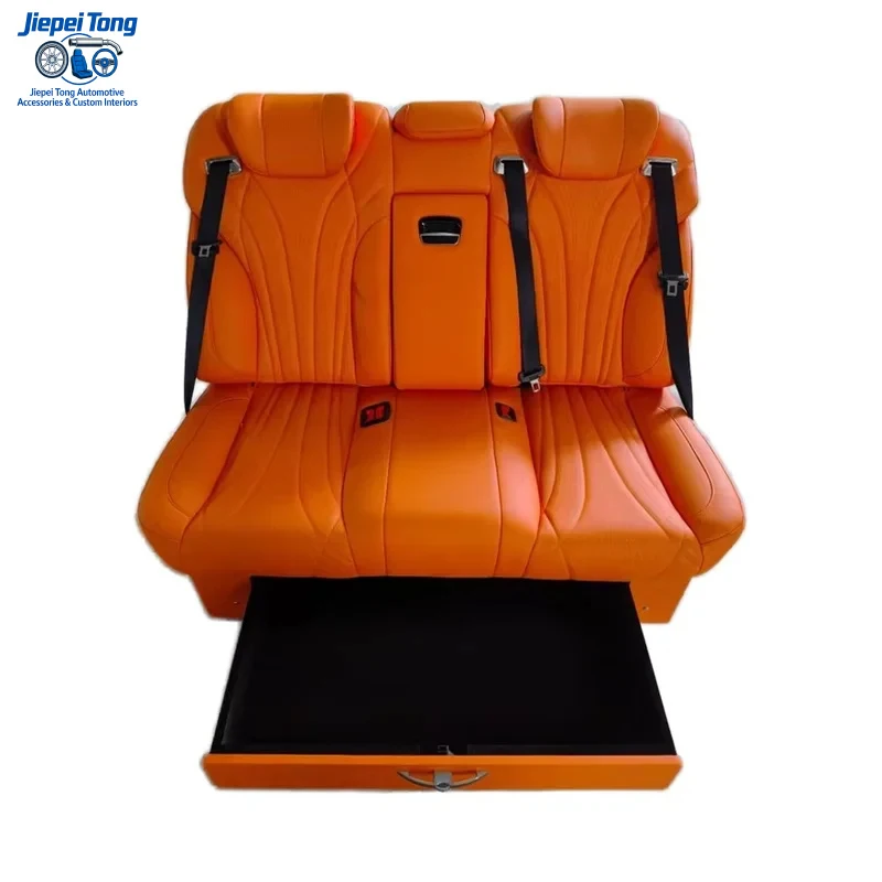Suitable for Benz Sprinter Vito & Alphard Interior Modification VIP Leather Rear Seat Sofa Bed Modified Car Seats
