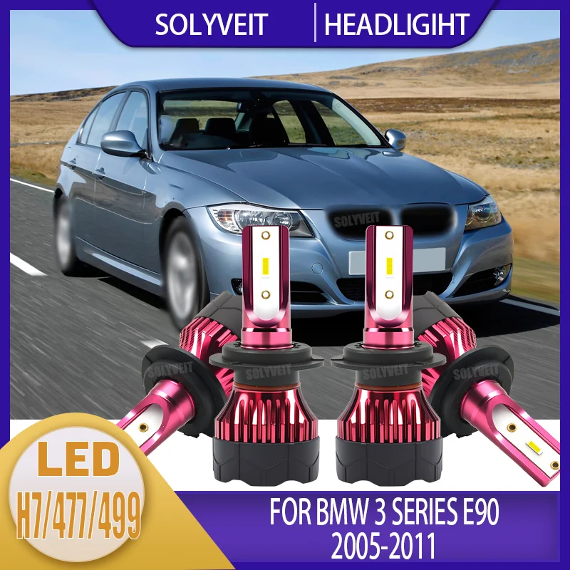 

Safe Illumination LED H7/477 Headlamp Combo Kit Car Bulb Compatible For BMW 3 Series E90 2005 2006 2007 2008 2009 2010 2011