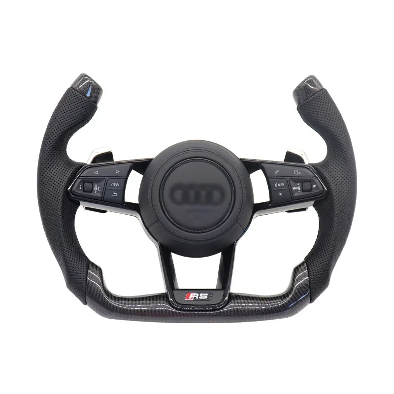 

Sports Carbon Fiber Steering Wheel With RS/S/TT Cover Carbon /Leather For Audi TT R8 Rs5 Rs6 Rs7 Rs3 Rs4 Rs5 A3 A6 S4 S5