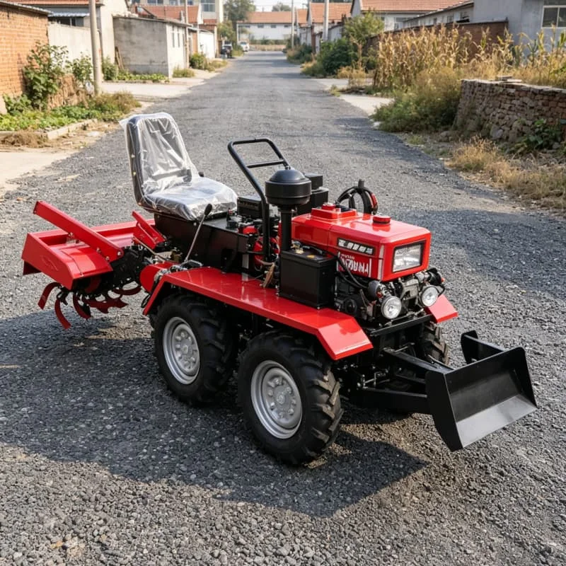 

Customized Reinforced Four‑Wheel Rotary Tiller, 4WD 35HP Tractor, Upgraded Cultivator, Wheeled Plowing Machine