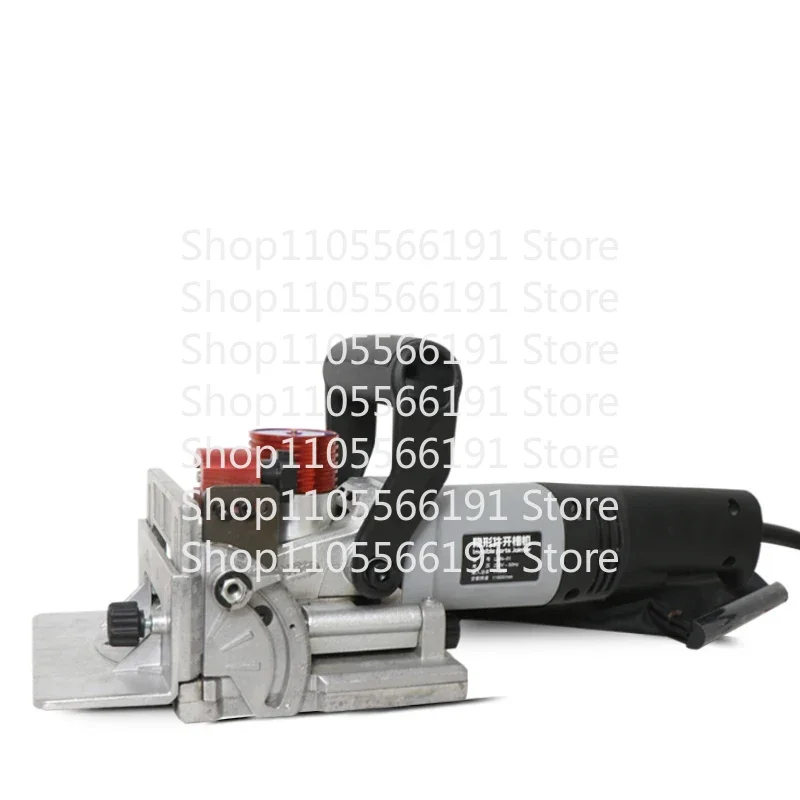Portable Biscuit Jointer 220V Electric Hand‑Held Slot Mortising Punch Straighten Tool for Cabinet Furniture Installation