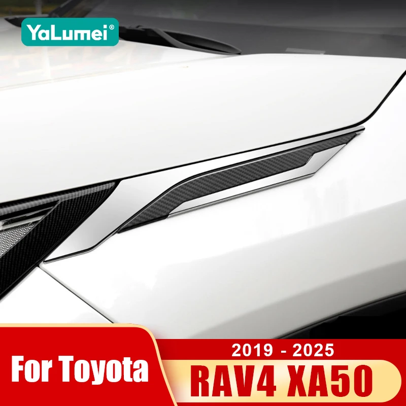 For Toyota RAV4 2019 2020 2021 2022 2023 2024 2025 XA50 Hybrid Car Leaf Board Decoration on Shark Gills Trim Cover Accessories