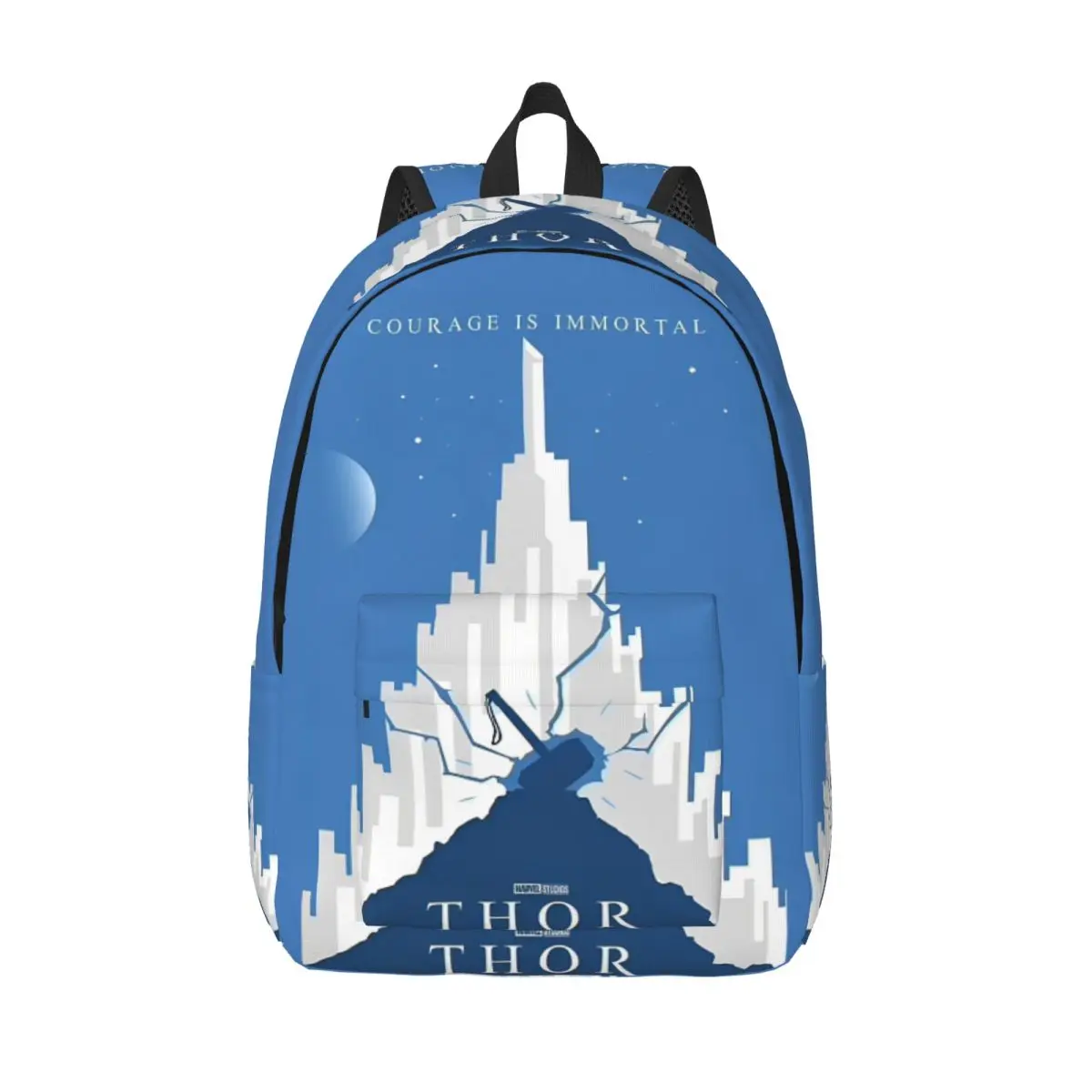 

Nordic Mythology Thor Hammer Backpack for Men Women Casual High School Work Daypack Immortal Courage Laptop Shoulder Bag Gift