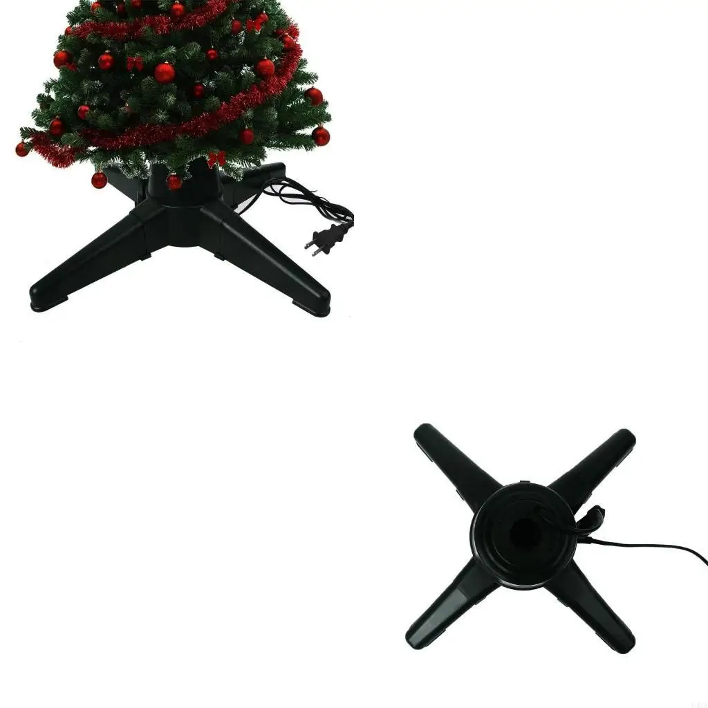 

Christmas Tree Stand Plastic Bracket Heavy Duty Artificial Tree Electric Rotating Base Xmas Tree Bottom Stand Universal