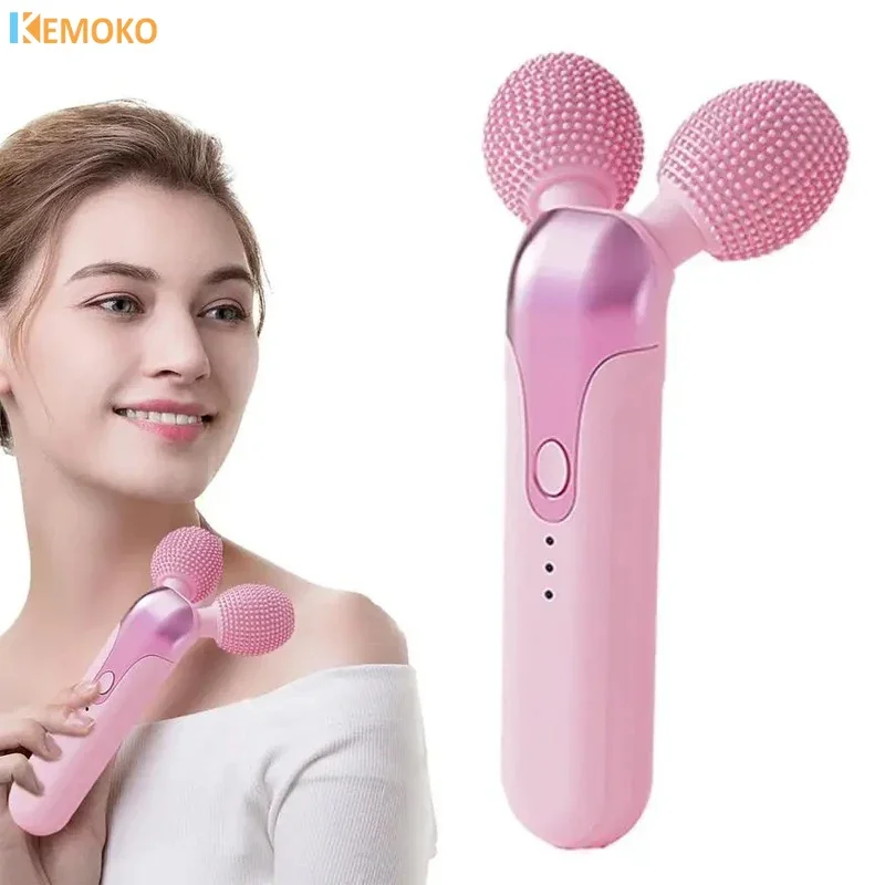 Sonic Vibration Facial Roller Massager Vibration Eye Massage V Face Double Chin Remover Face Lifting Body Sculpting Beauty Care