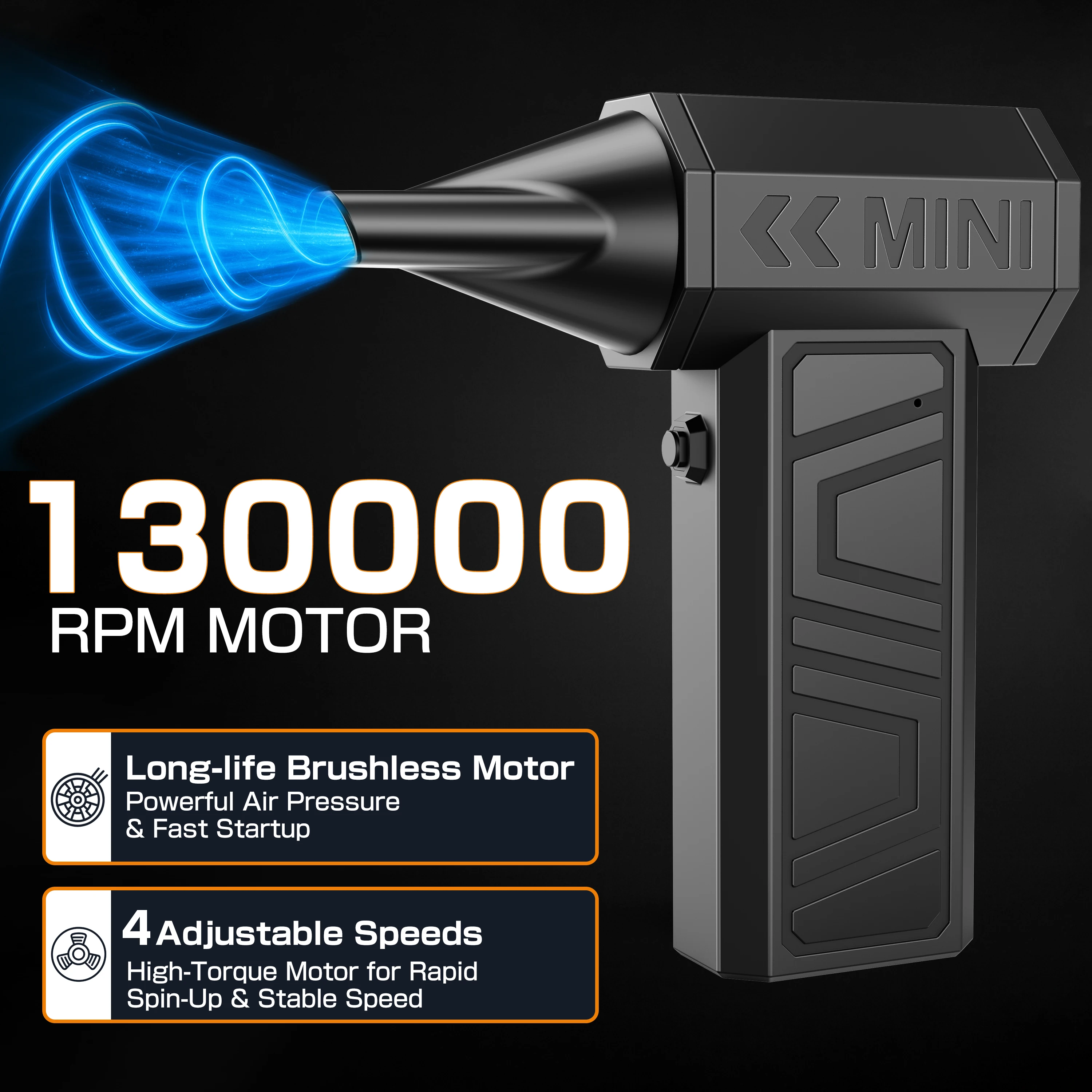 

Турбовентилятор, автомобильные аксессуары, инструмент для очистки струйной вентиляции для автомобиля, автофургона, грузовика, прицепа, электрическая воздушная тряпка, многофункциональный обдув снега