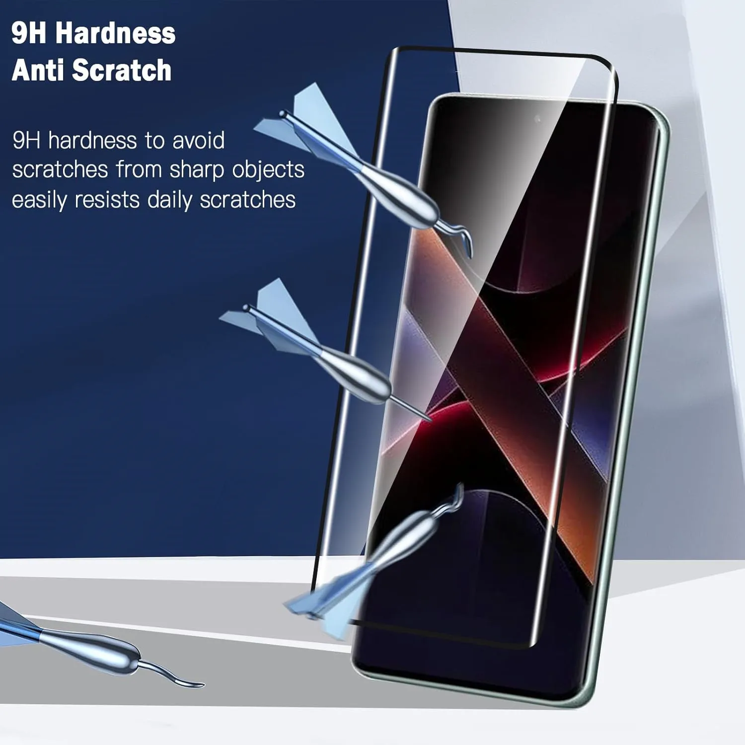 Pełna ochrona ekranu Folia ochronna na ekran dla Redmi Note 14pro Zakrzywione szkło hartowane — zdjęcie produktu 3