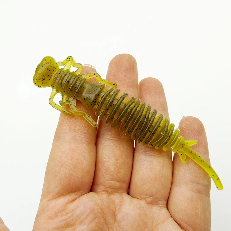 6 Stück Angelköder, weich, 5,5 cm/7,5 cm/10 cm, künstlicher Köder, Angelgerät – Detail 2