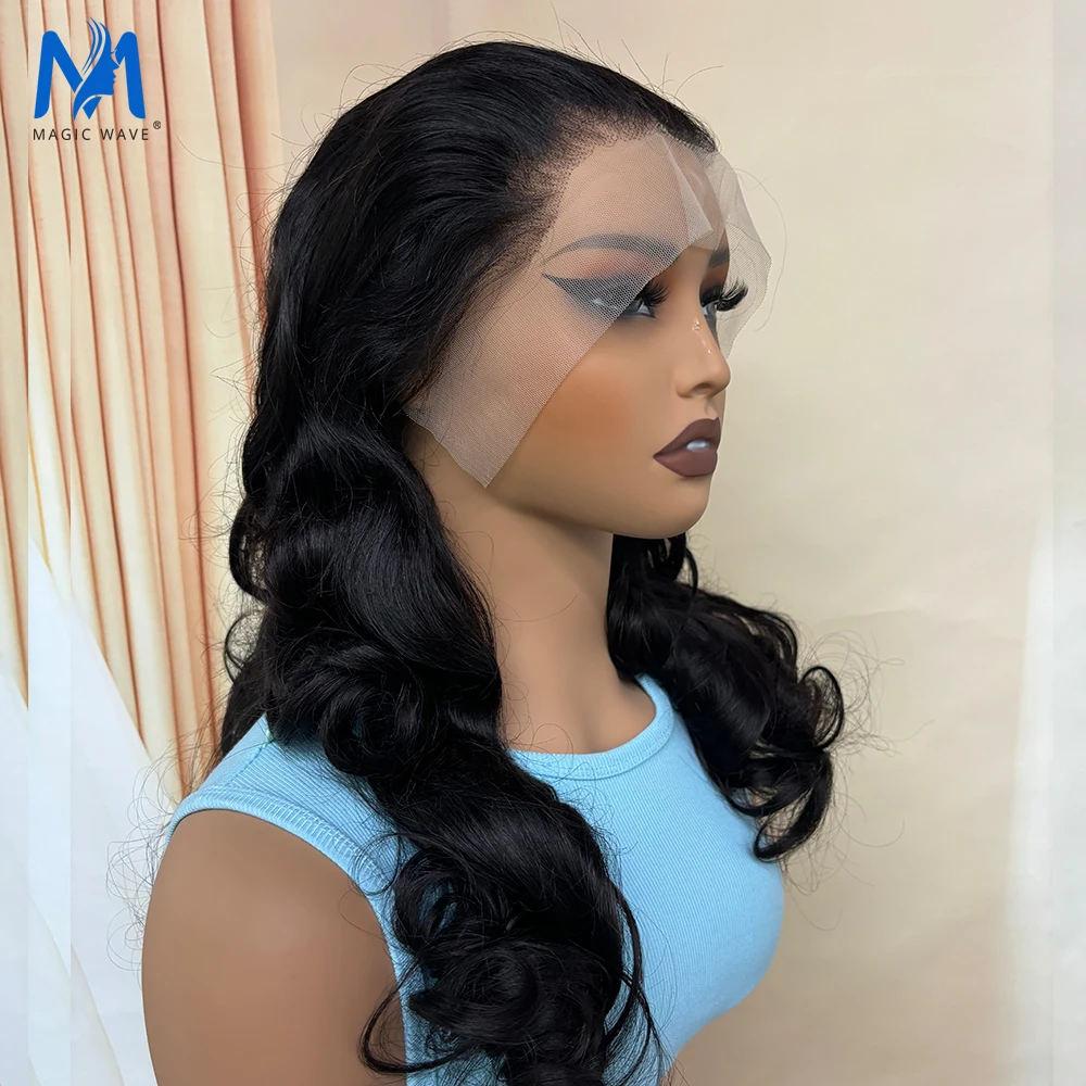 Natural Color Body Wave Human Hair Wigs for Women Body Wave Lace Front Human Hair Wig 13X4 Lace 250% Density 100% Human Hair