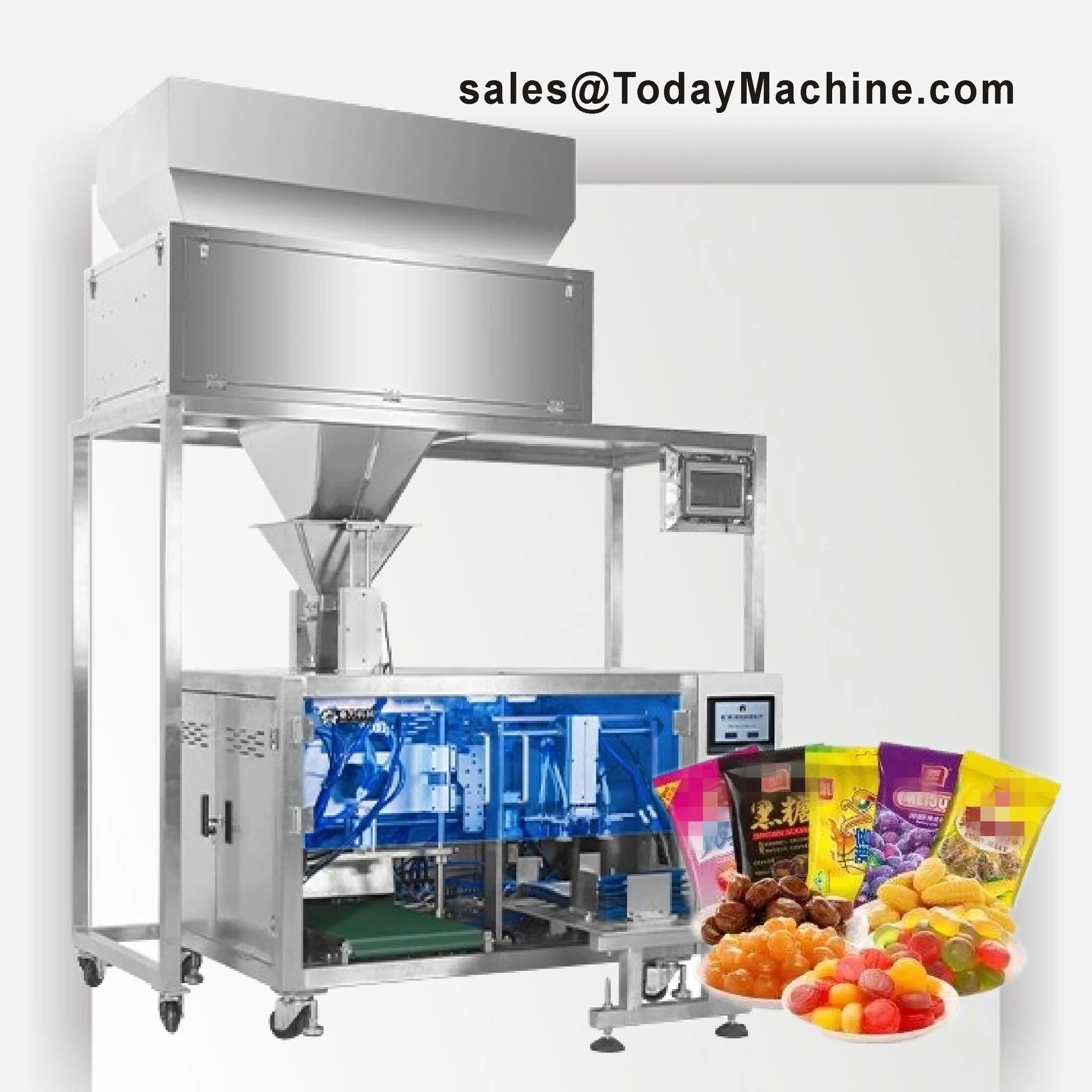 Premade Ready Preformed Pouch Bag Horizontal Linear Doypack Machine 4 Station Mini Doypack Pouch Fill Seal Packing Machine
