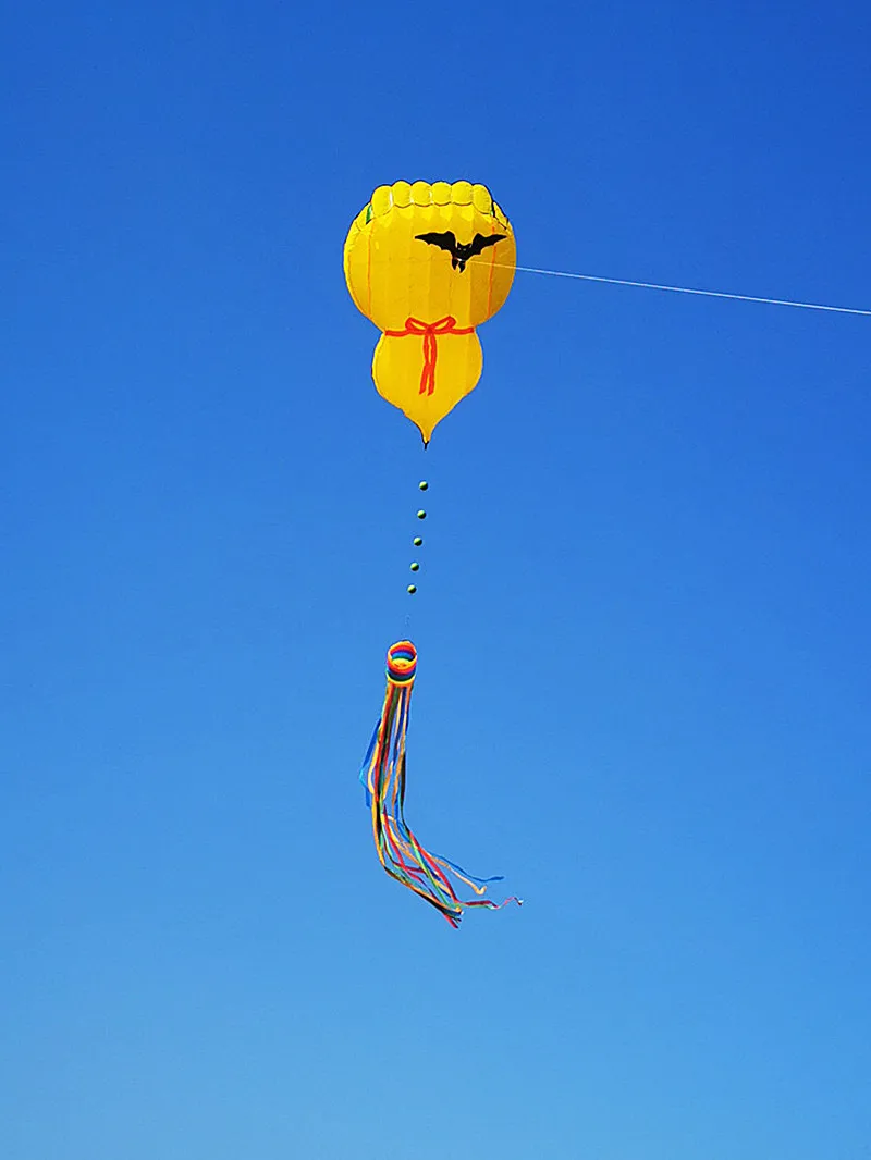 gratis verzending kalebas vliegeren zachte vlieger voor volwassenen stuurwiel opblaasbaar speelgoed kitesurfen buitenspelen vliegers string fun