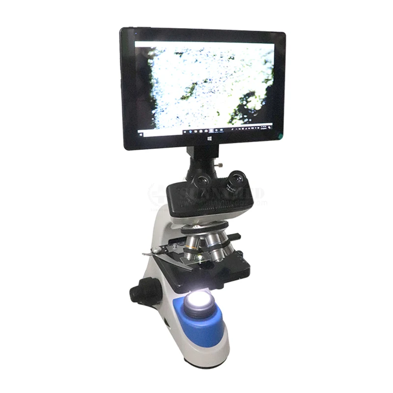 SY-B129F2 Teaching Microscope Touch Screen Laboratory Biological Microscope With Camera