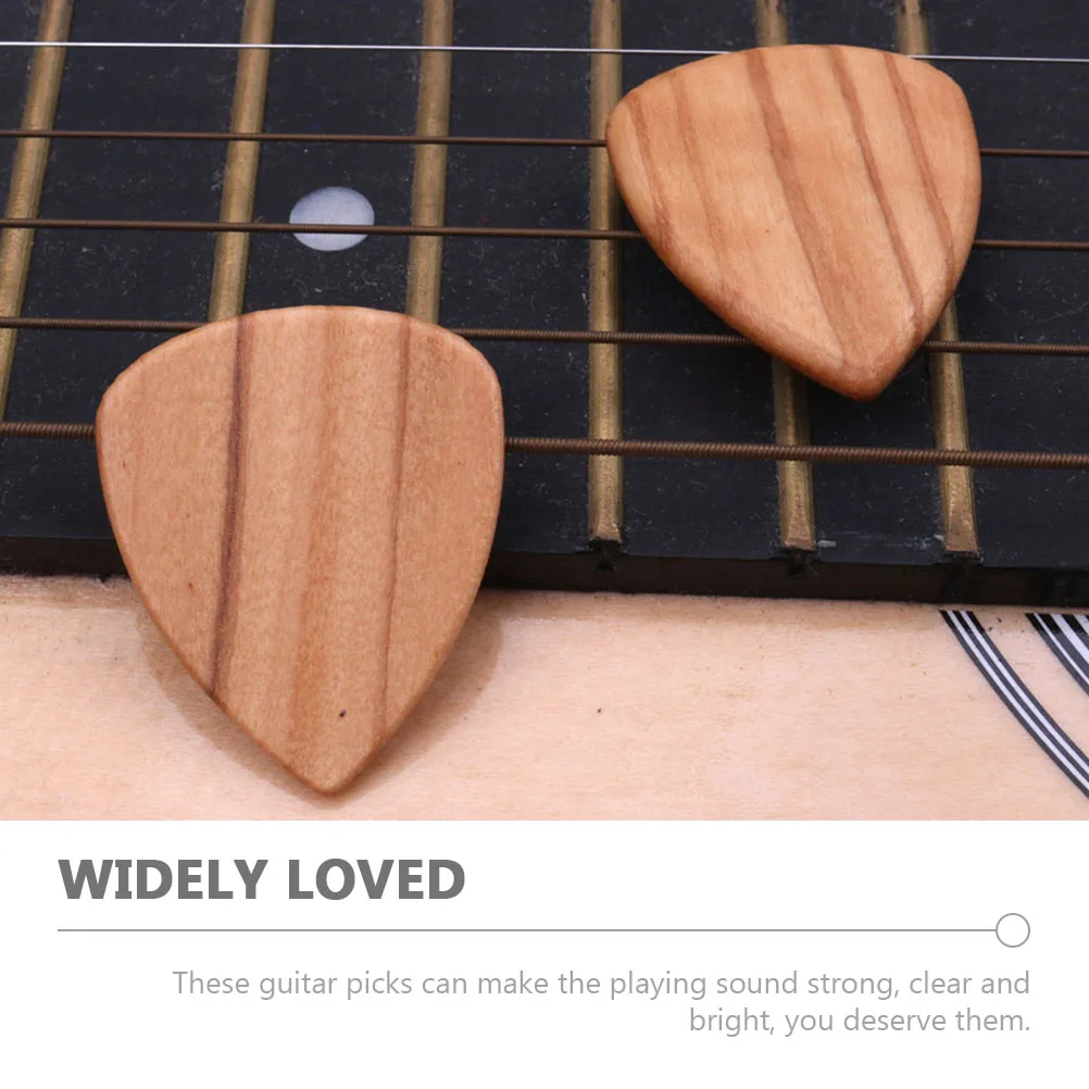 

4 Pcs Olive Wood Pick Guitar Picks Acoustic Plectrum for Replacement Punk Electric Plectrums Folk Practice Guitarists