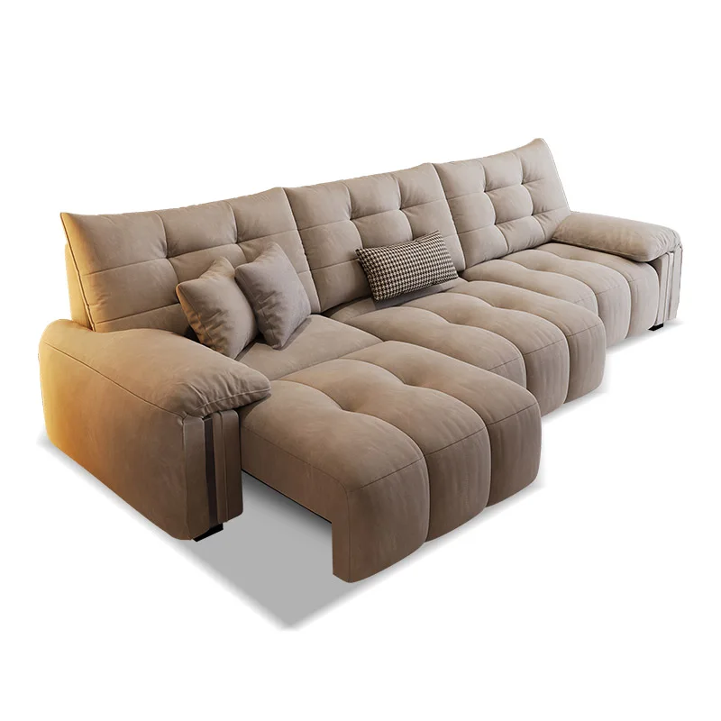 2025 Italian Retractable Multi-Functional Electric Sofa Bed All-In-One Dual-Purpose Zero Wall Cat Scratch Cloth For Living Room