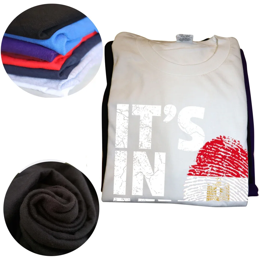 IT'S IN MY DNA Egypt Egyptian Flag T Shirts Summer Graphic Cotton Streetwear Short Sleeve Birthday Gifts T-shirt Mens Clothing image 3