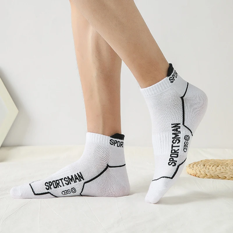 12 Pairs High Quality Men Ankle Socks Athletic Fitness Running Sport Socks Soft Breathable Casual Short Sock Men Boat Socks