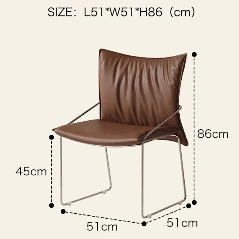 Nordic ancient medieval Comfortable dinner chair designer simple modern luxury leisure back retro office work boss chair stool