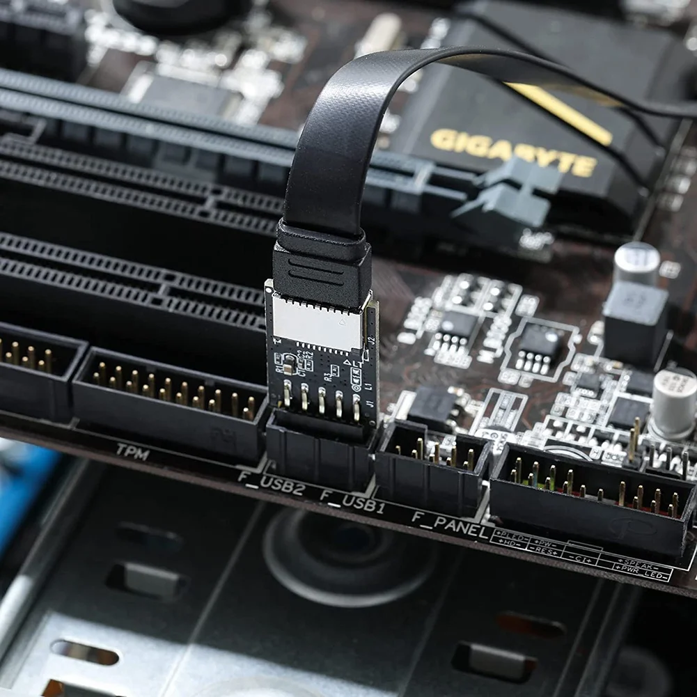 USB 2,0 Front Panel Header USB 9pin zu USB 2,0 Typ E internen Adapter Motherboard Stecker Adapter
