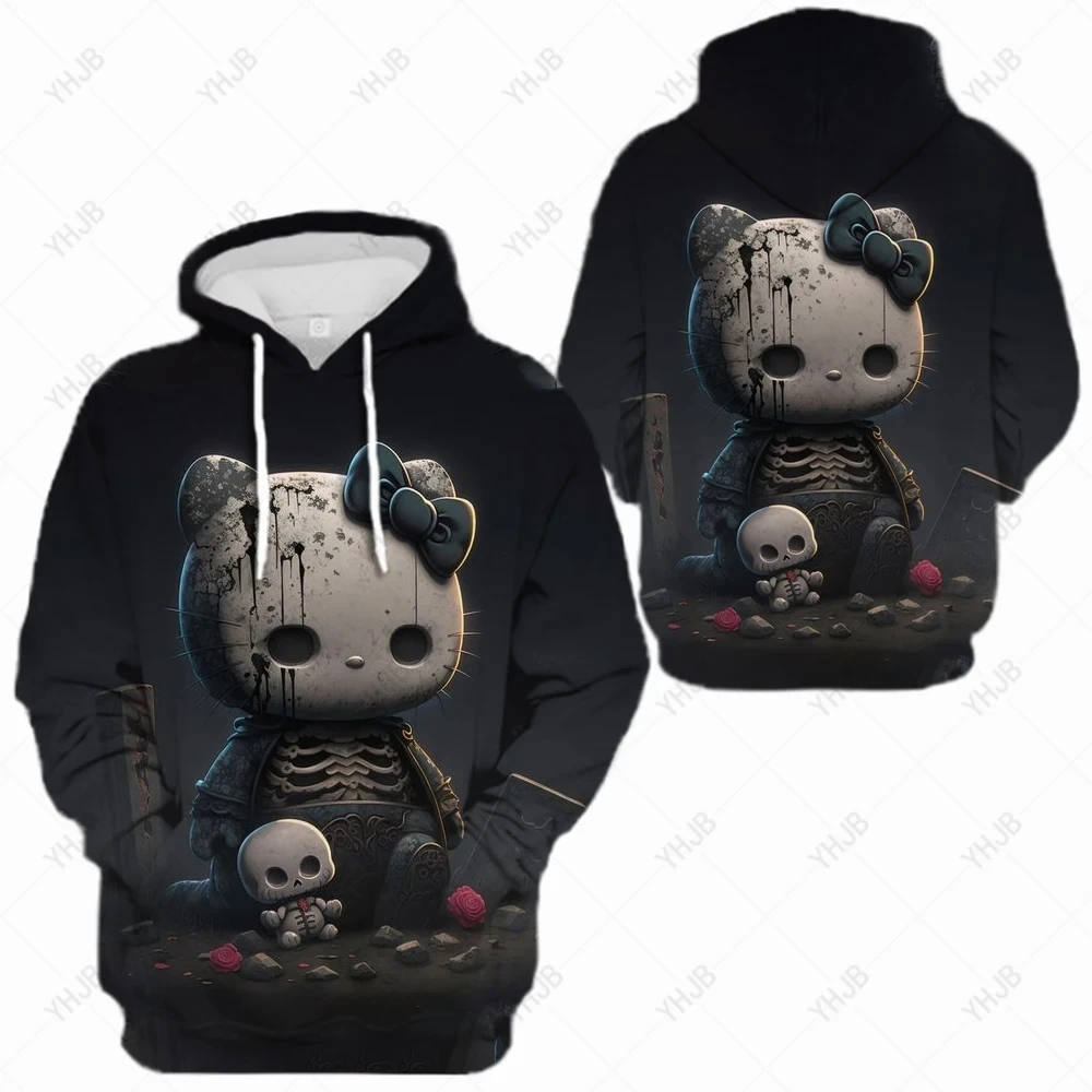 

Cute Kitty Printed Hoodie for Women, Harajuku Jacket, Hoodie for Couples, Spring and Autumn Fashion, Cute Kitty, New