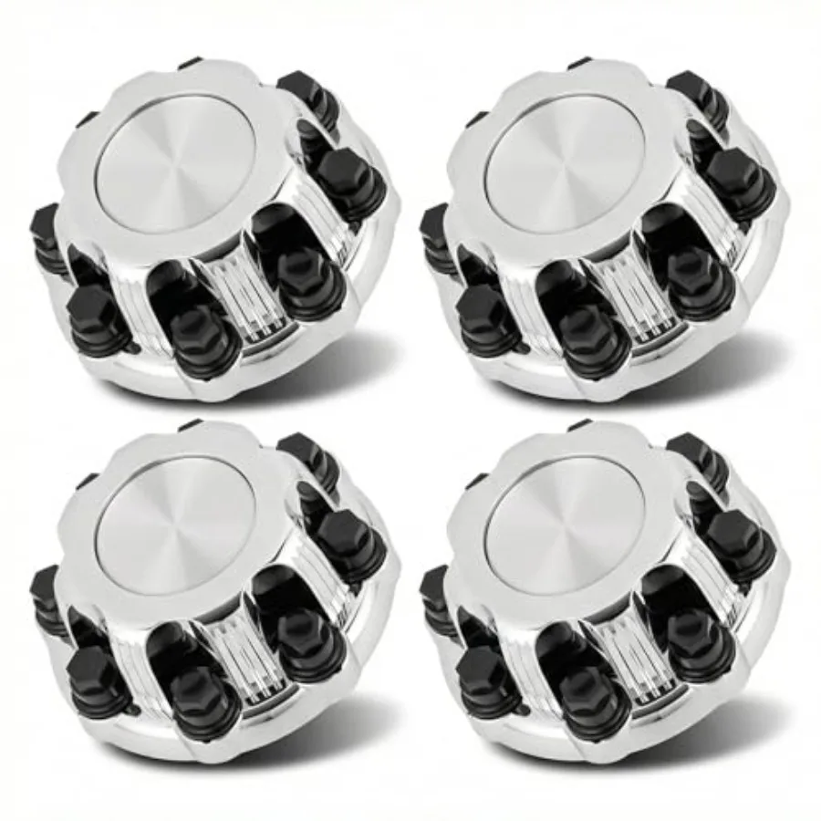 

Chrome Wheel Center Caps 8 Lug Compatible with Chevy ado Suburban GMC Sierra Yukon XL 6 inch Rim Wheel Hubcap 503989 503988 959