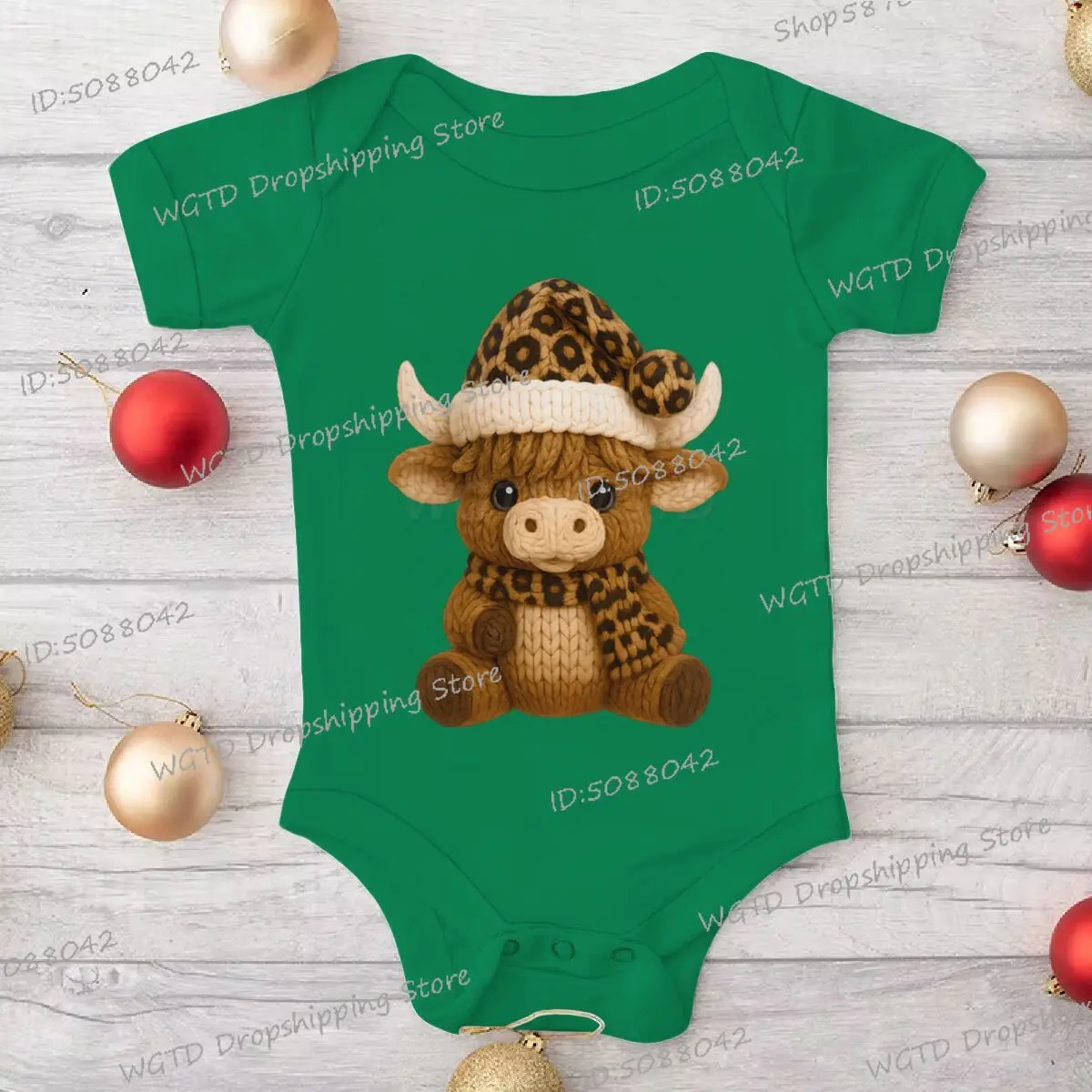 عيد الميلاد الطفل ارتداءها الكرتون الجبل الماشية عيد الميلاد الزي القطن عيد الميلاد السروال القصير قصيرة الأكمام صبي فتاة عيد الميلاد عطلة وتتسابق