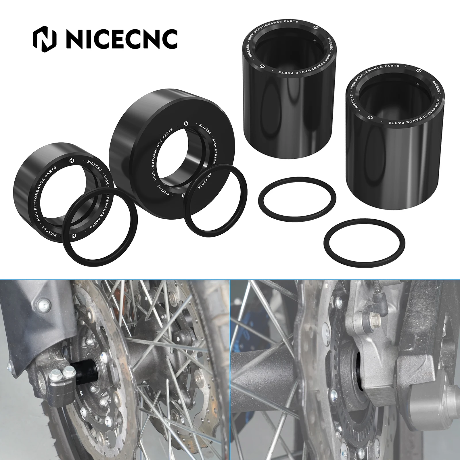 For 2019-2024 Yamaha Tenere 700 Motorcycle Front/Rear Wheel Spacers Kit for Yamaha Tenere 700 Rally Edition Tenere700  2020-2024