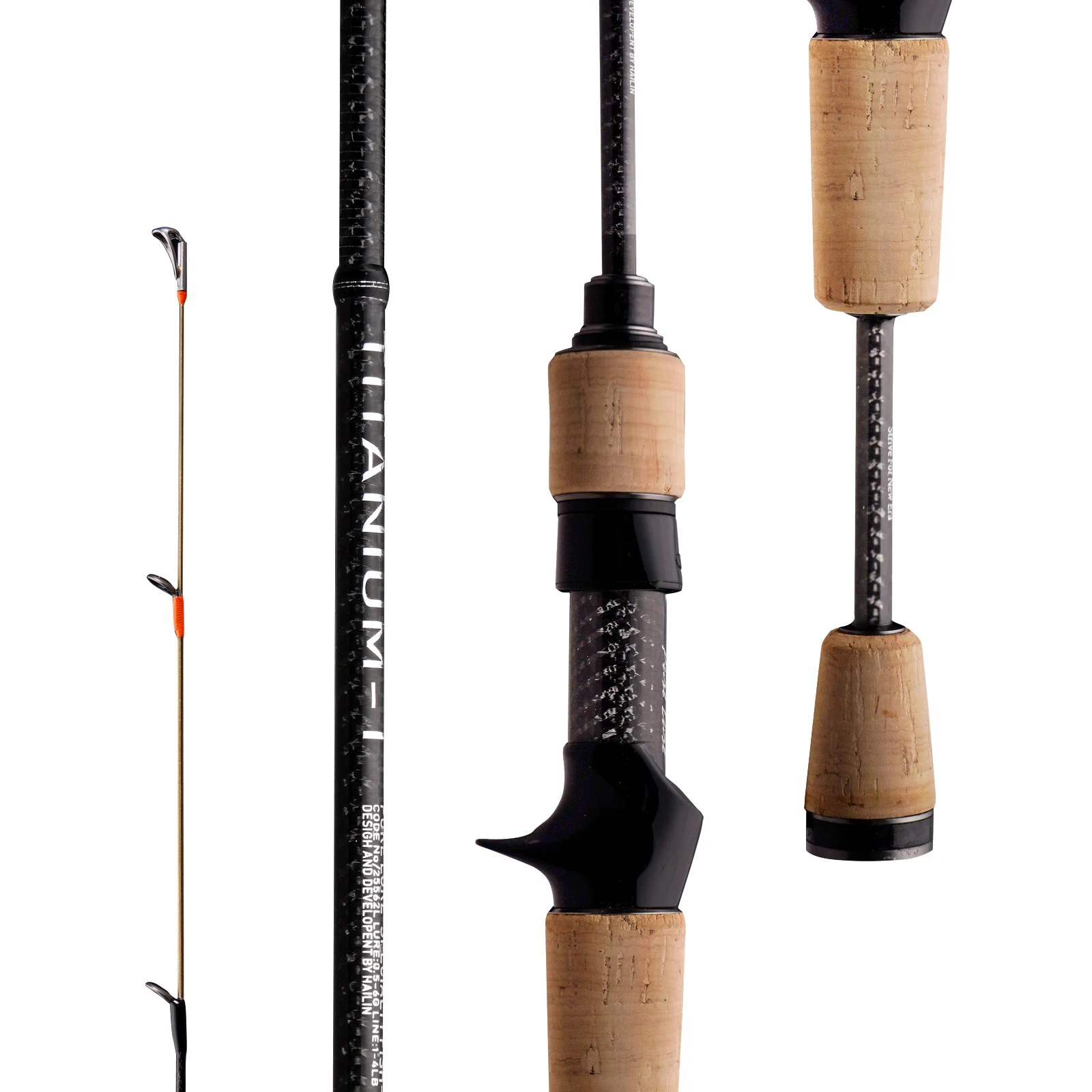 PURELURE TITANIUM-T XUL BFS Angelrute 0,5-6g Wurfgewicht 5FT 6FT für Barsch, Forelle, Bass Spinning Casting mit Titan-Ringführung MF Action