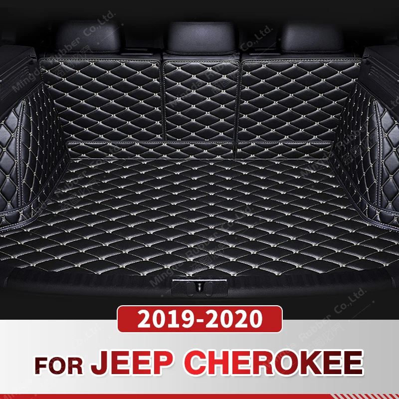 

Auto Full Coverage Trunk Mat For JEEP Cherokee 2019 2020 Car Boot Cover Pad Cargo Liner Interior Protector Accessories