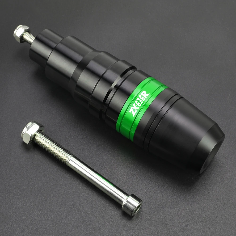 Engine Crash Pad Frame Sliders Protector For KAWASAKI ZX-636R ZX636R ZX6R ZX6RR 2000-2004 Exhaust Slider Crash Protection