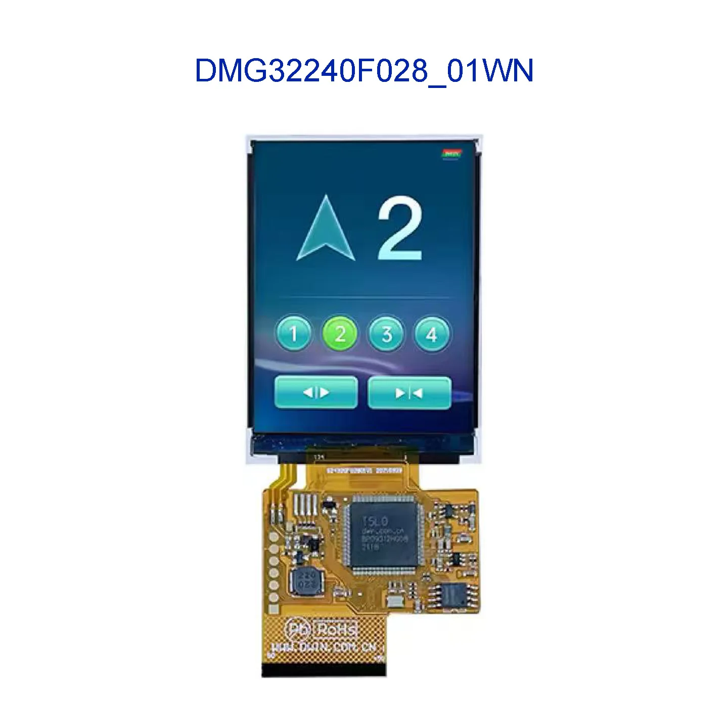 DMG32240F028_01WN WTC WTR 2.8inch 240*320 262K TFT Ultra Thin Intelligent Serial Port  Smart  TN-TFT Touch Screen