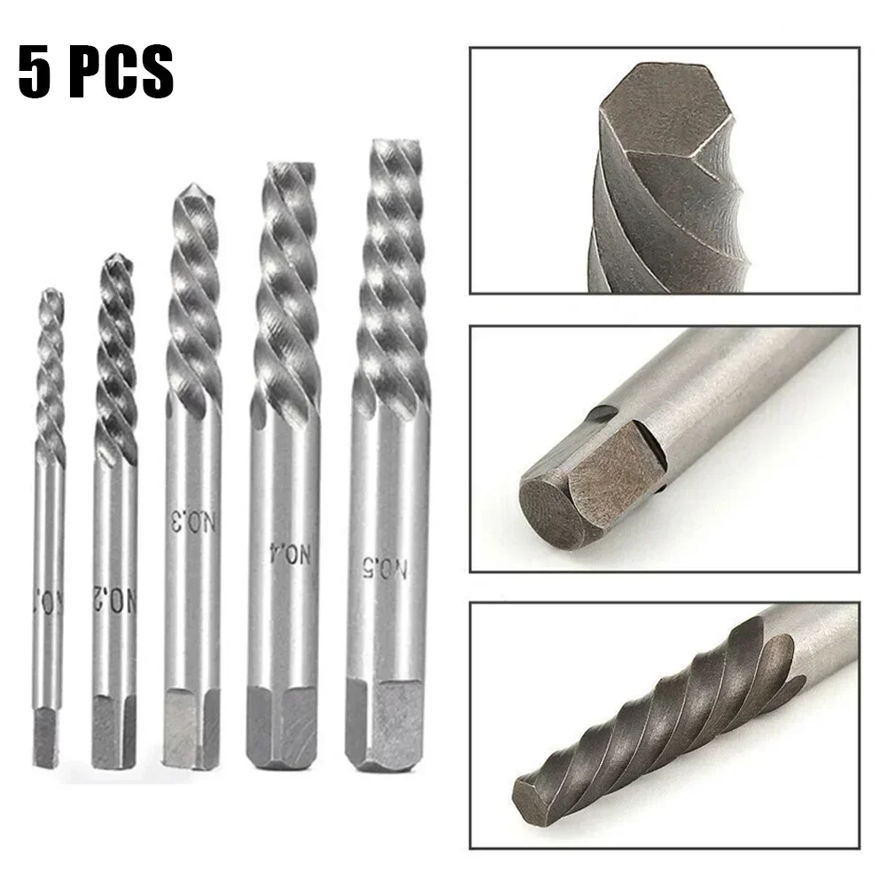 High Quality New Practical Screw Extractors Cobalt Drill Bits Convenient Damaged Screw Extractor Set Metal Case