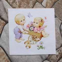 DIY Patchwork Hand Quilting Bags Tecido Angel Patchwork Child Digital Print Painting Fabric Cotton Hand Dyed Sewing