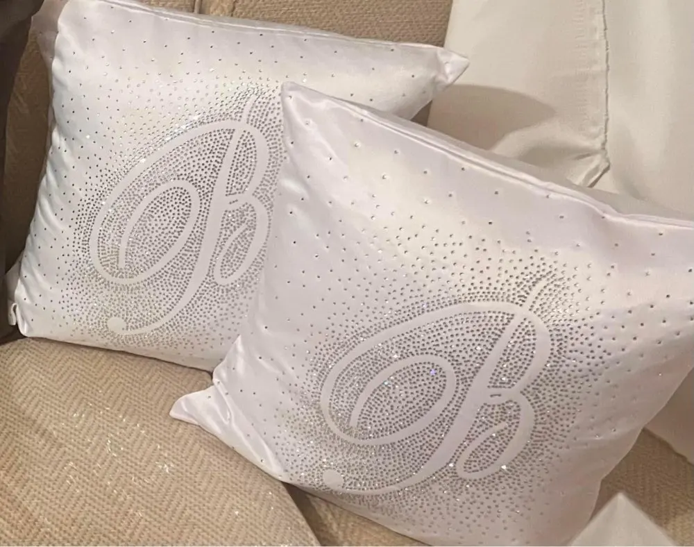 Rhinestone Iron On Letter Bedding Hot Fix Crystal Patch Custom Strass Applique Pillow Heat Transfer Stickers Accessories