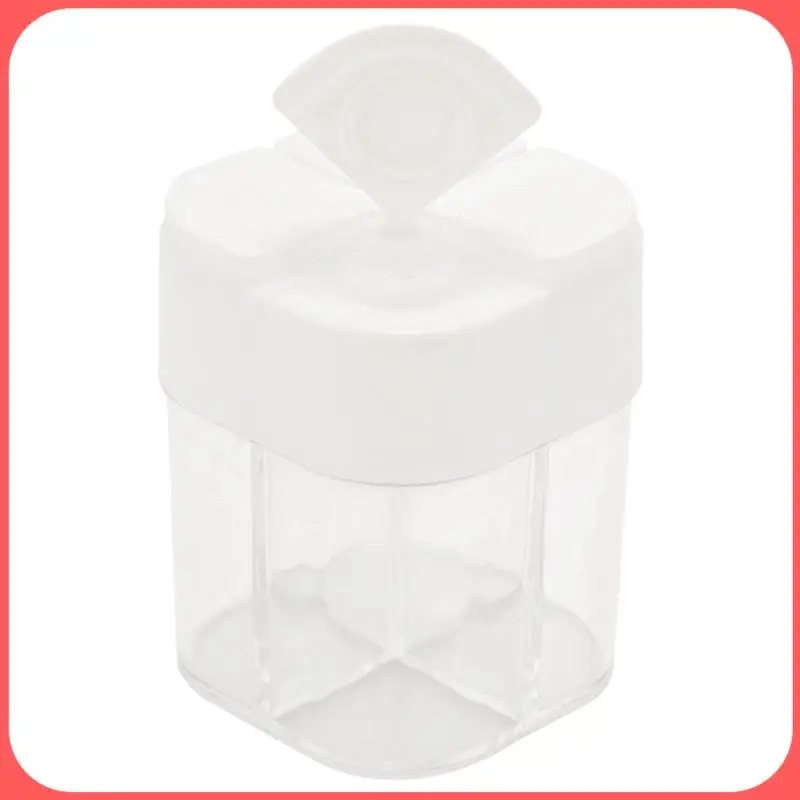 

A76I-Контейнеры для специй PP + PS Кухня Гриль для пикника Ресторан Путешествия Сольница «Четыре в одном» Флип для салата, стейка, барбекю и т. д.