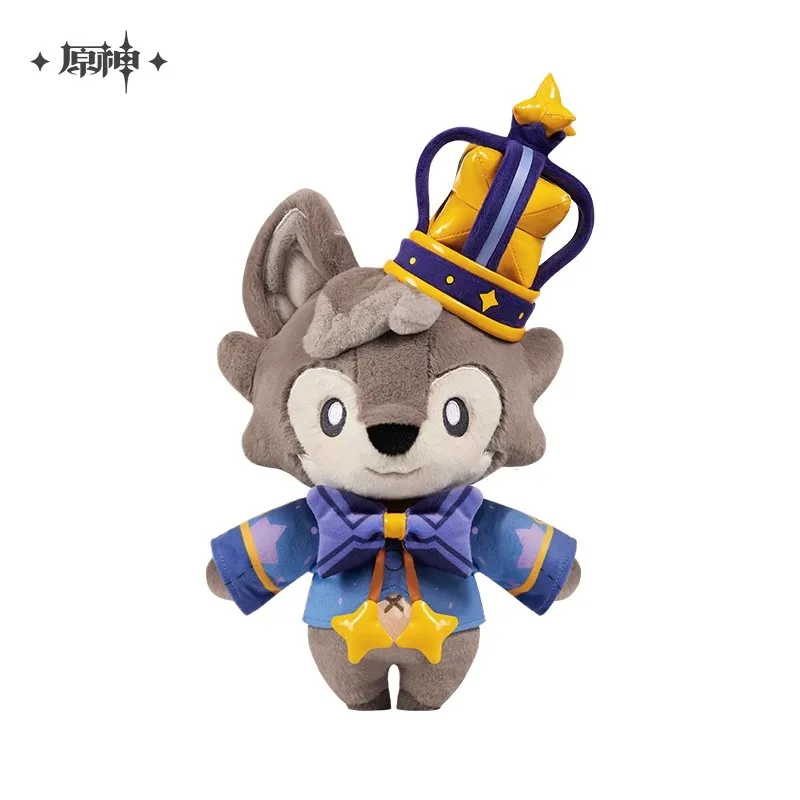 [Genuine] Game Genshin Impact Wolfy Cosplay Costume Cute Concierge Plush Doll Anime Character 38CM Accessories Halloween Gift