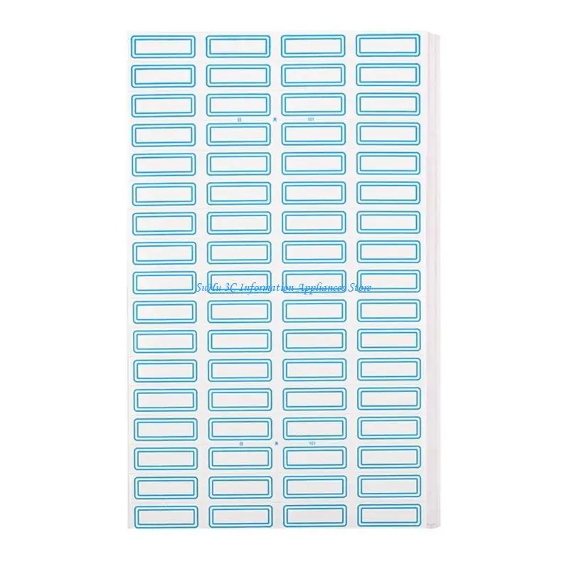 

50 Sheets Writeable Labels Small Blank Sticker Adhesive Sticker Jams Label